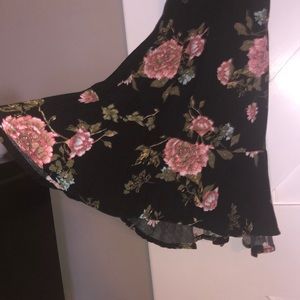 NEVER WORN!! American rag black with floral design dress 🌸 OBO